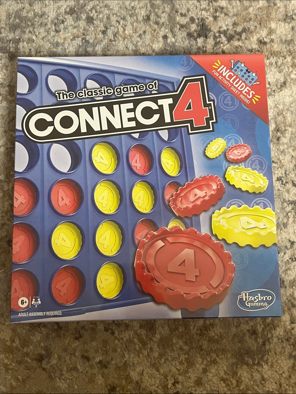 Hasbro Connect 4 Game - Red and Yellow Pieces